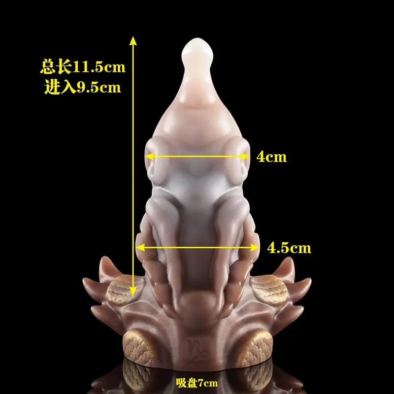 12 Zodiac Signs Series Alien-shaped Penis Realistic Dildo Vaginal Anal G-spot Stimulator with Suction Cup Orgasm Adult Sex Toys