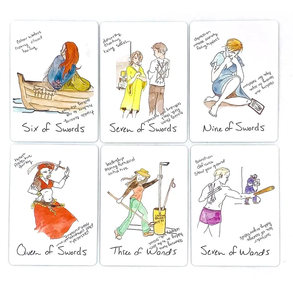 Broke B Word Tarot Cards Games Vibrant Illustrations Easy-to-Read Guide Great For Beginners Divination Meditation & Party Game — image 4