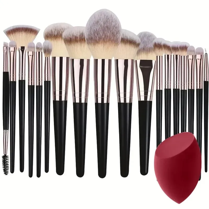 Professional 3-20PCS Makeup Brushes Set Soft Fluffy Foundation Eyeshadow Concealer Blending Kabuki Women Beauty Tool
