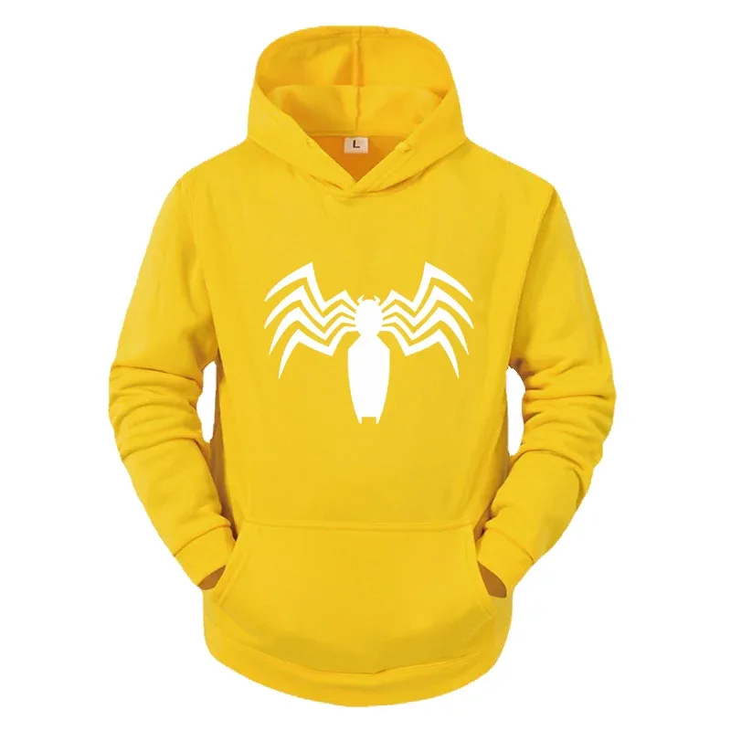 2026 Autumn and Winter New Men's Hoodie Street Fashion Spider Print Sportswear Women's Fleece Casual Fun Hoodie Men's Wear — image 15