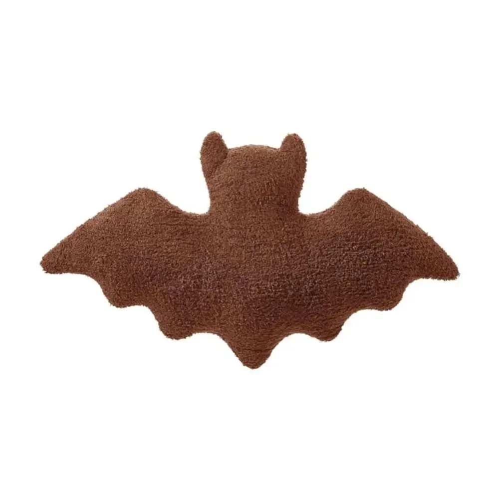 Halloween Material Bat Pillow Halloween Theme Black White Brown Bat Modeling Pillow Soft Fabric Gothic Bat For