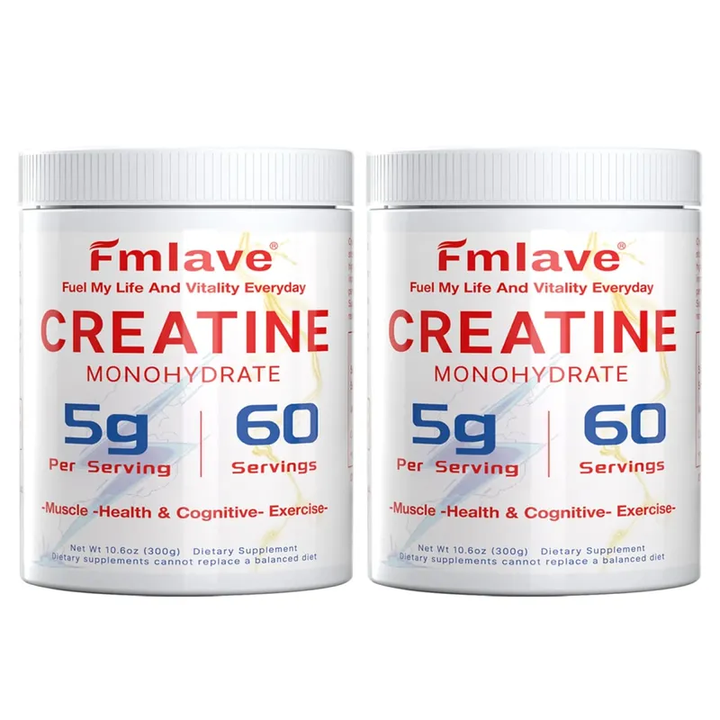 Fmlave Creatine Monohydrate Micronized Powder 300g - 60 Servings 5000mg Per Serving (5g) - for Men & Women Muscle Growth & Recovery — image 3