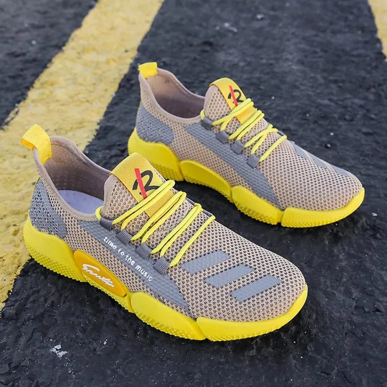 Men's Casual Sneakers Breathable Comfortable Walking Shoe Lace-up and Anti-slip Athletic Jogging Tennis Shoe Large Size 39-44 — image 9