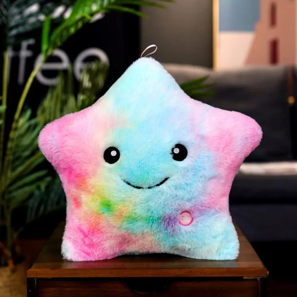 New LED Electronic Star Plush Toy Soft Star LED Star Doll Toy Home Decoration Baby Kid Toys Soft Star Pillow — image 13