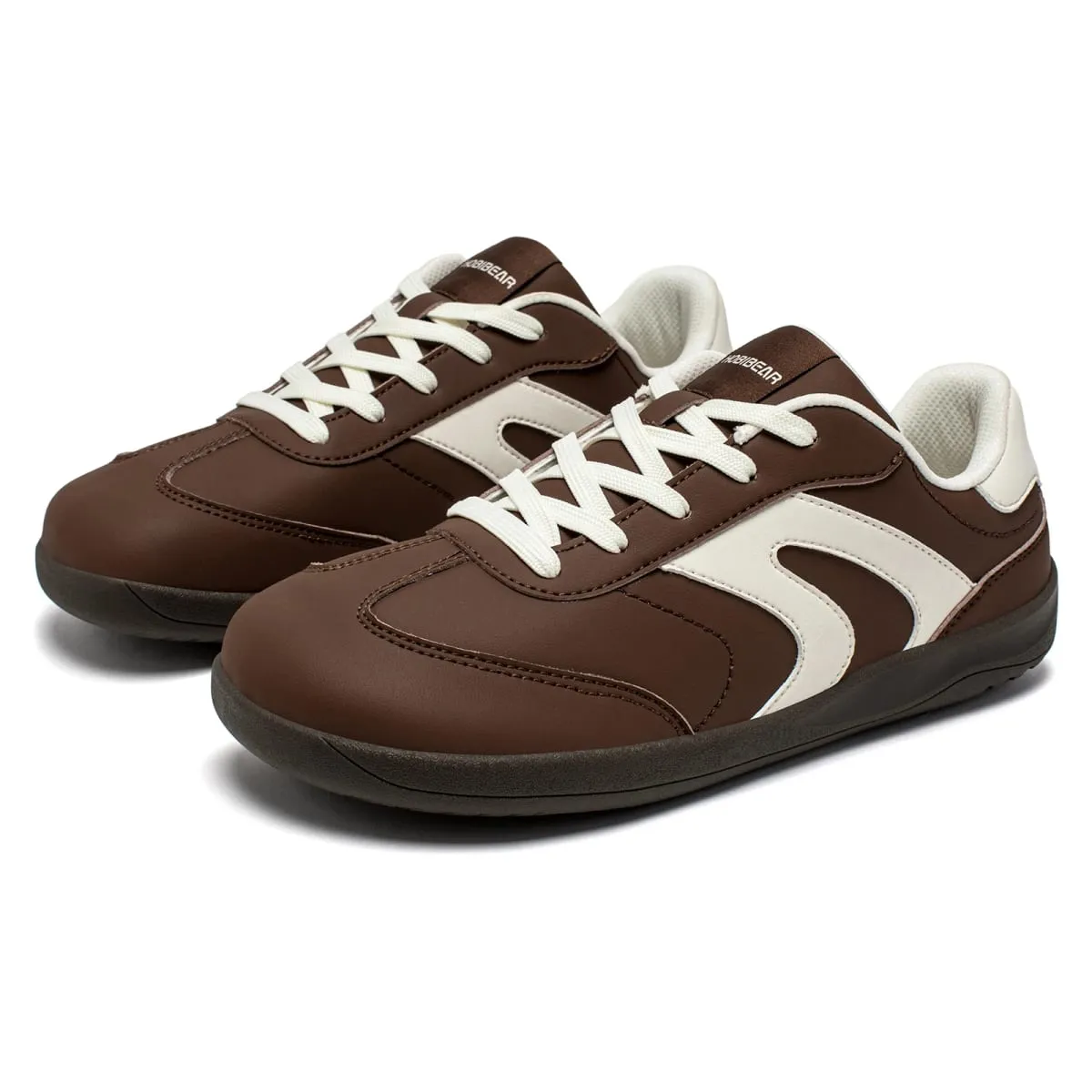 Wide Toe Shoes Unisex Artificial Leather Barefoot Sneakers Casual Retro Zero Drop Shoes for Women Men — image 3