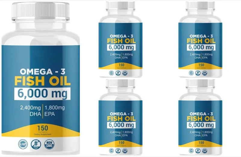 Omega-3-Fischöl-Kapseln, hochwirksames EPA-DHA-Tagesergänzungsmittel für Erwachsene, unterstützt die Immungesundheit der Gelenke, 150 Kapseln, gentechnikfrei — image 11