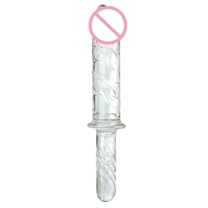 Μεγάλο κρυστάλλινο γυαλί Dildo Big πρωκτικό σεξ παιχνίδι για γυναίκες Μασάζ κόλπου για γυναίκες Αυνανισμός πέους σημείο G Κλειτορίδα ανδρών Ενήλικες
