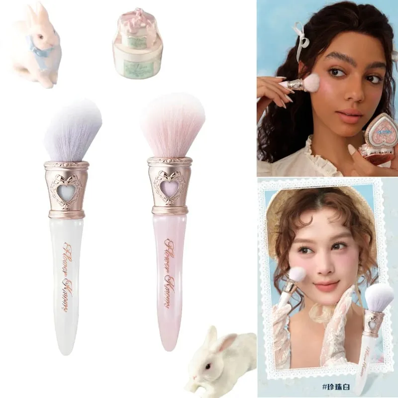 Flower Knows Bunny Garden Series Blush Brush - Flower Knows Wool Loose Powder Highlighter Cosmetic Tool for Makeup — image 1