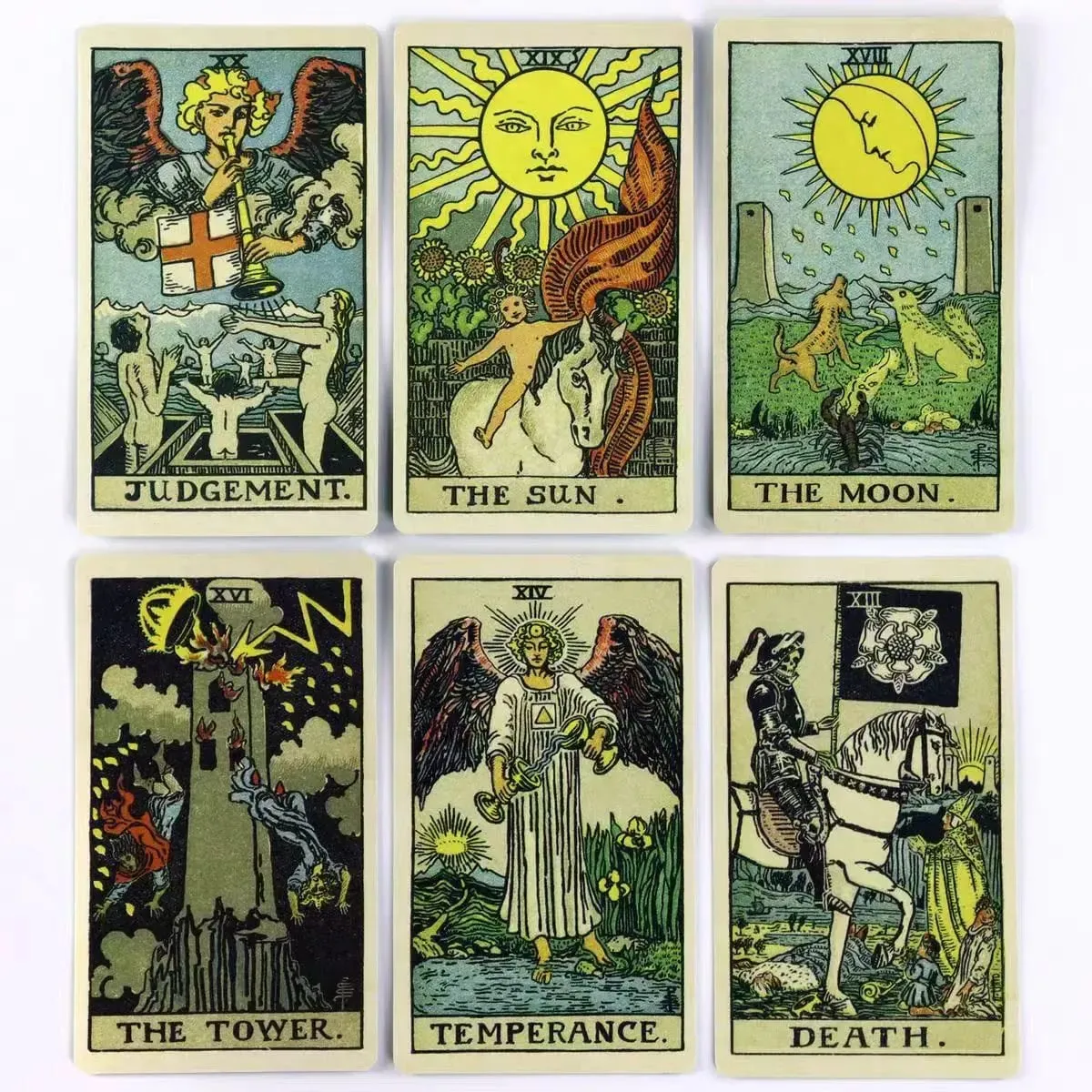 The Classic Tarot Cards 78Pcs Rider Waite Tarot Deck With Guidebook Divination Oracle Card Set Vintage Board Game English Ver.