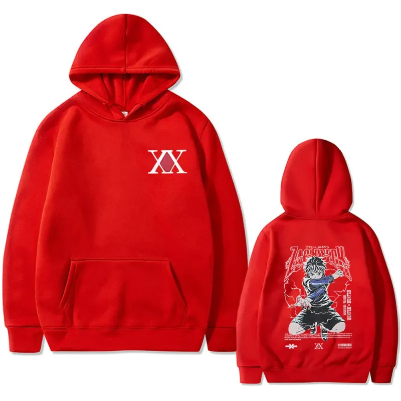 Anime Hunter X Hunter hoodie Killua Zoldyck Graphic hooded tracksuit Men Women Clothing Casual Oversized fleece cotton hoodies — image 10