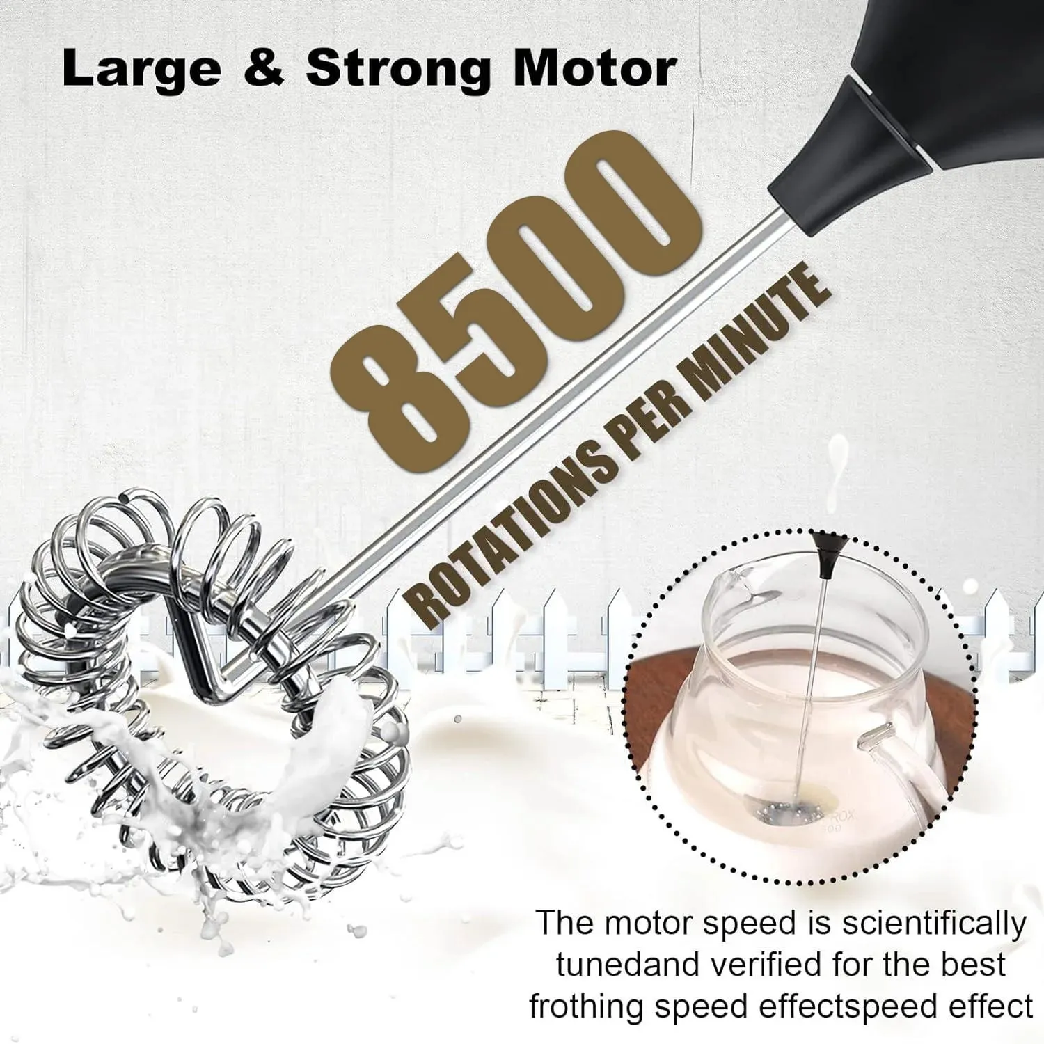 الحليب Frother USB قابلة للشحن 3 سرعات صانع الرغوة القهوة خفقت خلاط كهربائي مقبض خلاط خافق البيض