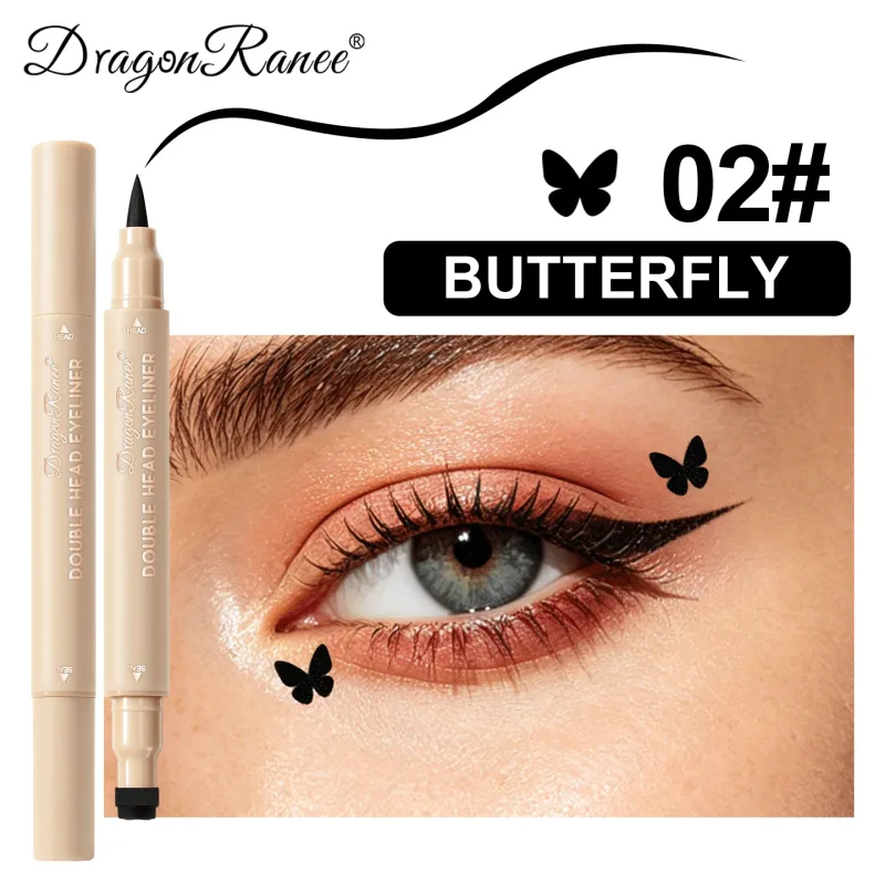 2-in-1 Dual-Ended Stamp Eyeliner Pen 20 Colors Waterproof Liquid Eyeliner with Stamp Tip Quick Dry Eye Makeup for Beginners — image 10