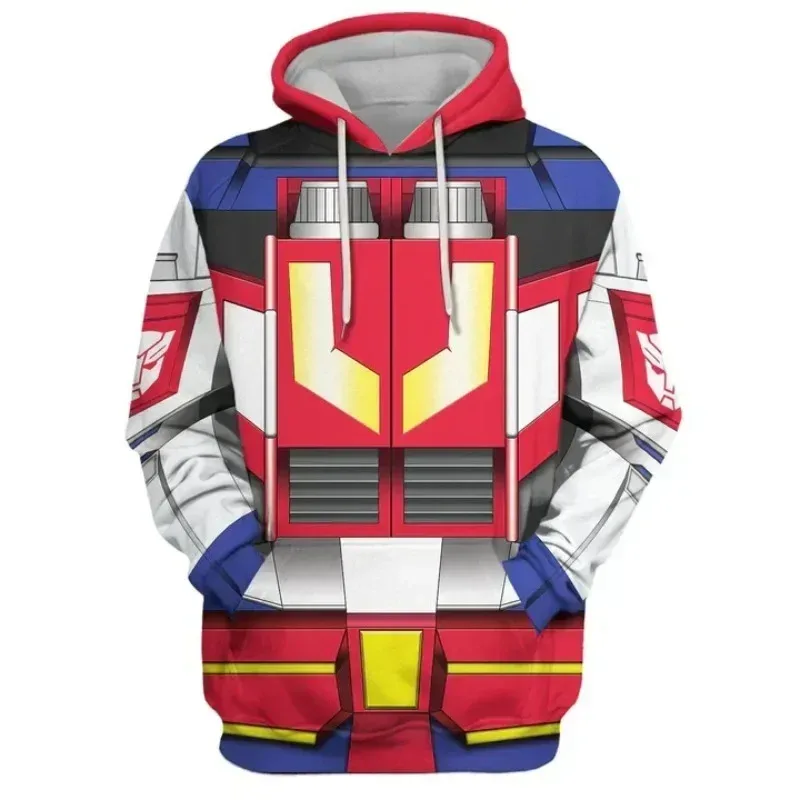 Bandai Brand's New 2026 Autumn-winter Collection Features A Stylish Cosplayer Men's Hooded Sweatshirt Inspired By Transformers