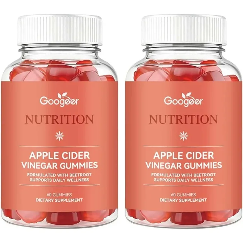 Googeer Apple Cider Vinegar Gummies Fruity with Beetroot Extract and Vitamin B12 Supports Daily Health Management 60 Gummies