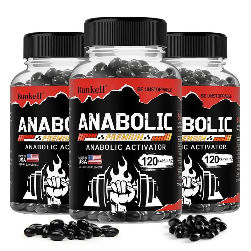 Muscle Builder Capsules - Helps Increase Strength Endurance Protein Synthesis Promotes Faster Muscle Growth Abs Energy