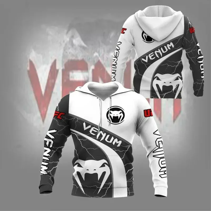 Áo hoodie thể thao nam Bộ đồ đấm bốc nam Wolf Họa tiết độc đoán Thích hợp cho thời trang ngoài trời Mặc áo hoodie Quần áo nam ngọn — image 2