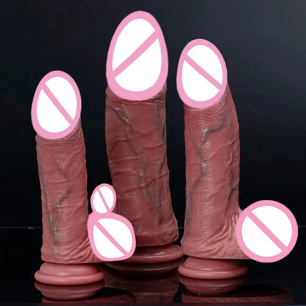 Huge Thick Realistic Dildo Girthy XXL Big With Large Suction Cup Dual Density Silicone Vagina Anal Play Sex Toys Men Women Gay M — image 5