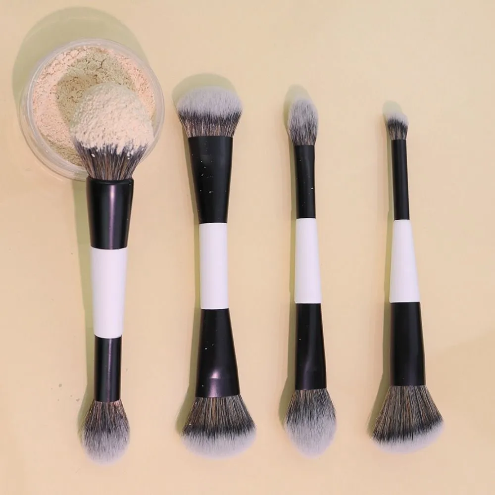 Dual-Ended F4 Contour Face Brush Multi-purpose High Coverage Makeup Brushes Cosmetic Beauty Powder Blush Brush Makeup Tools