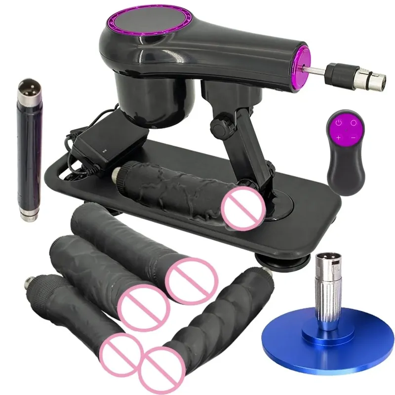 Portable Sex Machine Adjustable Speed Angle Automatic Wireless Control for Woman Man Masturbating Pumping Gun Sex Toys