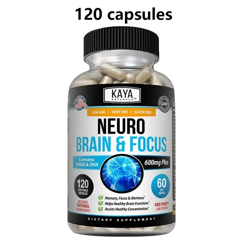 Neuro Brain for Memory & Focus - Nootropic Brain Support Supplement Focus & Concentration & Cognitive Function