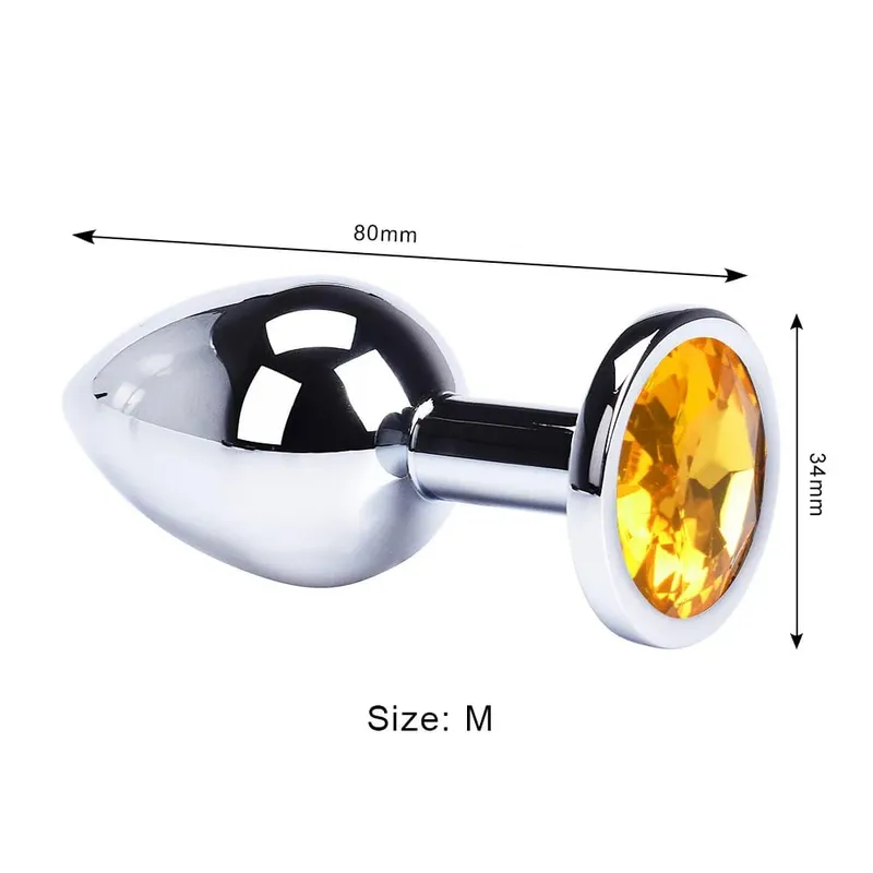 Stainless Steel Anal Plug Butt Plug With Jewelry Colorful Crystal Anus Plug Adults Sex Toys for Men Women Gay Adult Game Sex Toy — image 8
