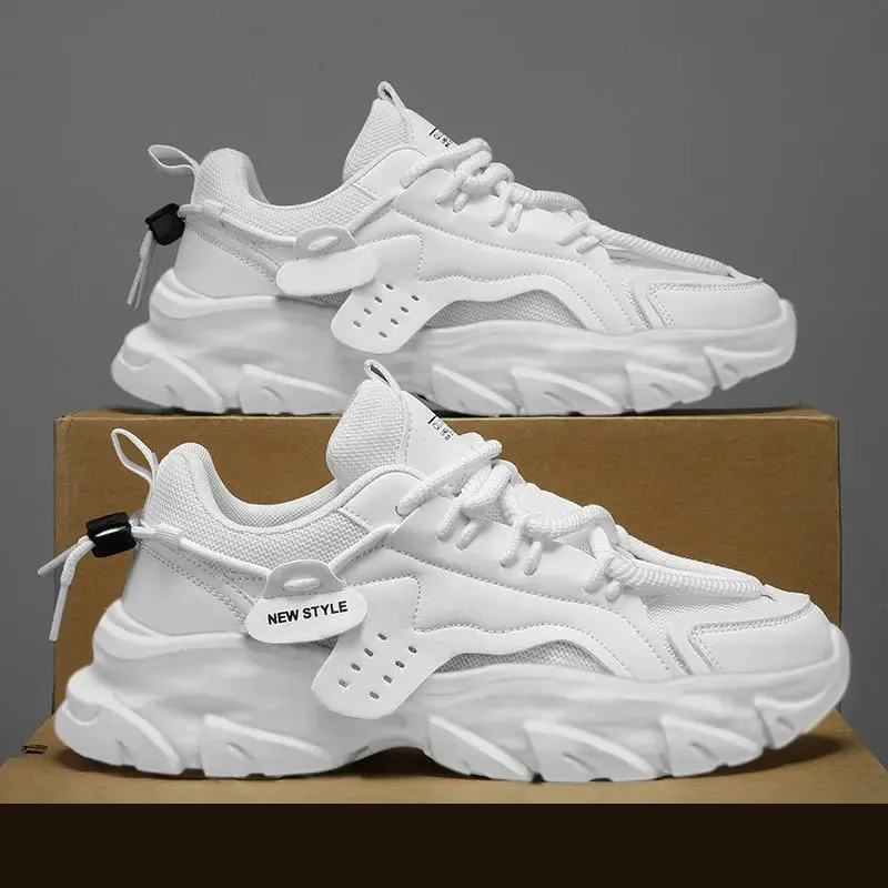 Men's Breathable Thick Soled Casual Sneakers Outdoor Running Footwears Four SeasonsTennis Male Soft Soles Comfort Footwears — image 8