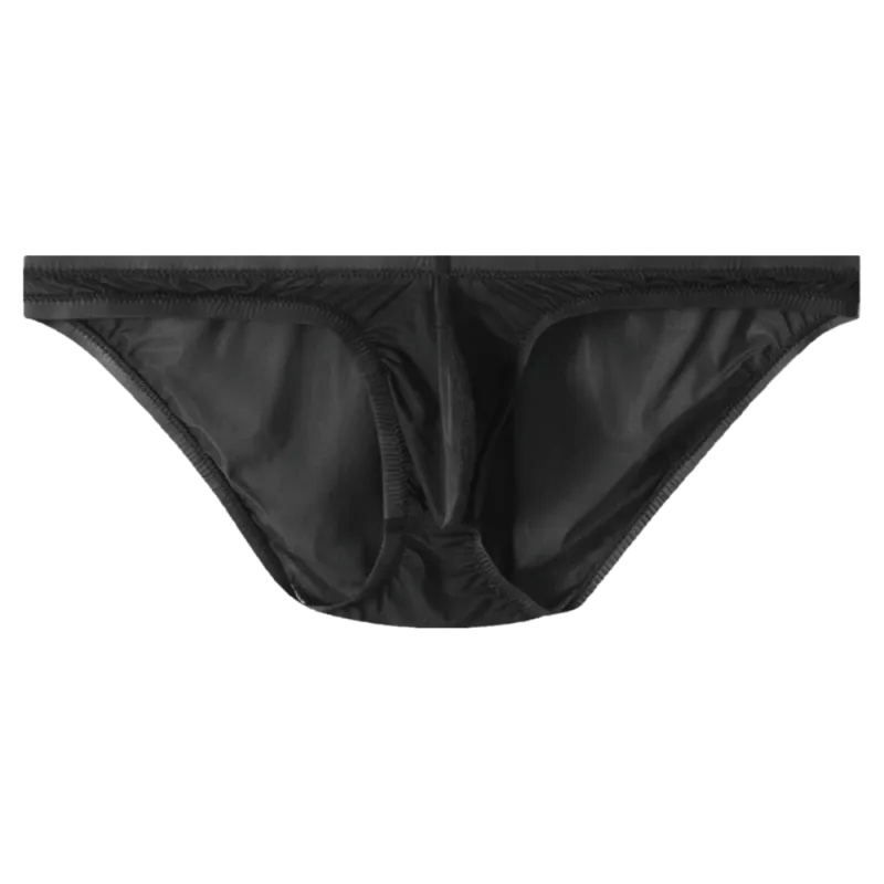 Breathable Low Waist Ice Silk Briefs Transparent Lingerie Bikini Briefs Ultra-Thin Mesh Men's Triangle Panties Summer