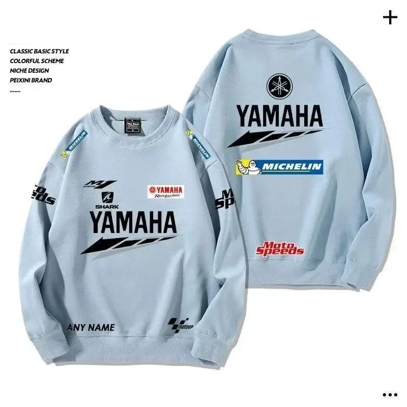 Yamaha 2026 Spring outdoor street cotton men's hooded pullover long-sleeved motorcycle riding jacket loose women's sportswear GP