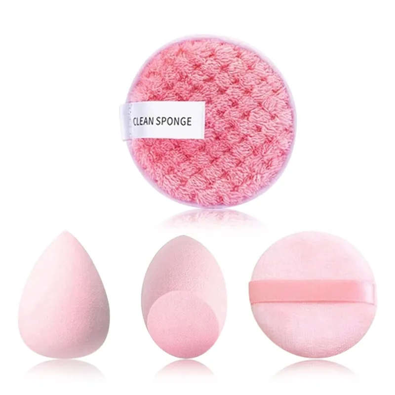 Kit de maquillage 33 pièces, grandes et petites éponges de beauté pour une application et un démaquillage impeccables, ensemble complet