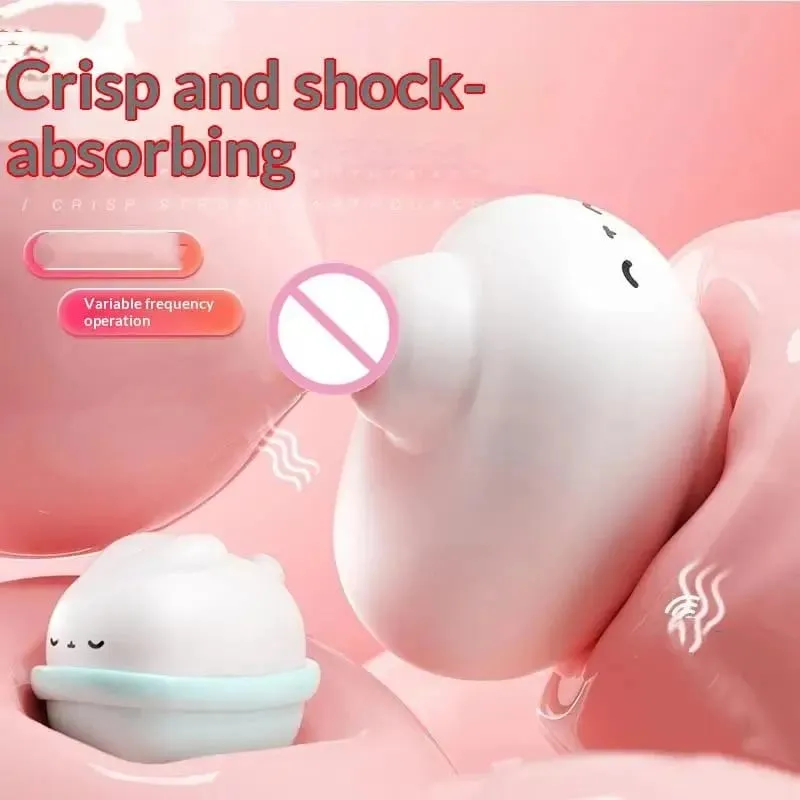 Vibrating Egg Massager Cute Rabbit Pussy Clit Sucking Vibrator G-spot Clitoral Stimulator USB Rechargeable Adult Sex Toy — image 3