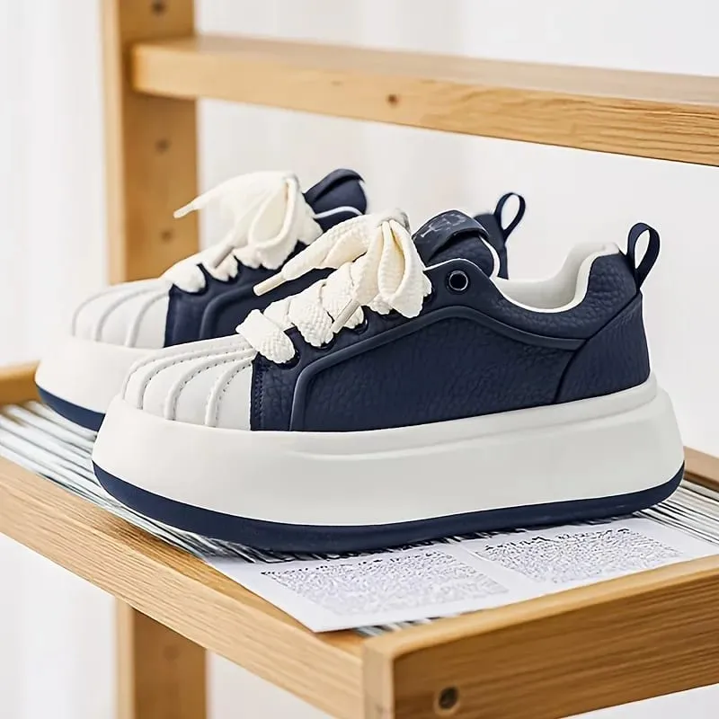 New Men'S Thick-Soled Height-Increasing Comfortable Lightweight Versatile Shoes Trendy And Minimalist Casual Sports Footwear — image 4