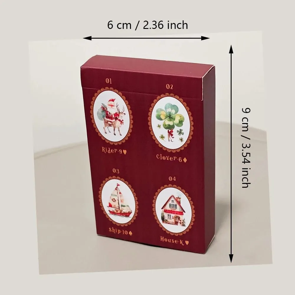 Christmas Carol Lenormand Oracle Cards 42PCS Christmas Watercolor Tarot Deck 6*9cm Divination Board Game Christmas Gift — image 2