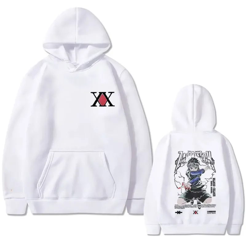 Anime Hunter X Hunter hoodie Killua Zoldyck Graphic hooded tracksuit Men Women Clothing Casual Oversized fleece cotton hoodies — image 7