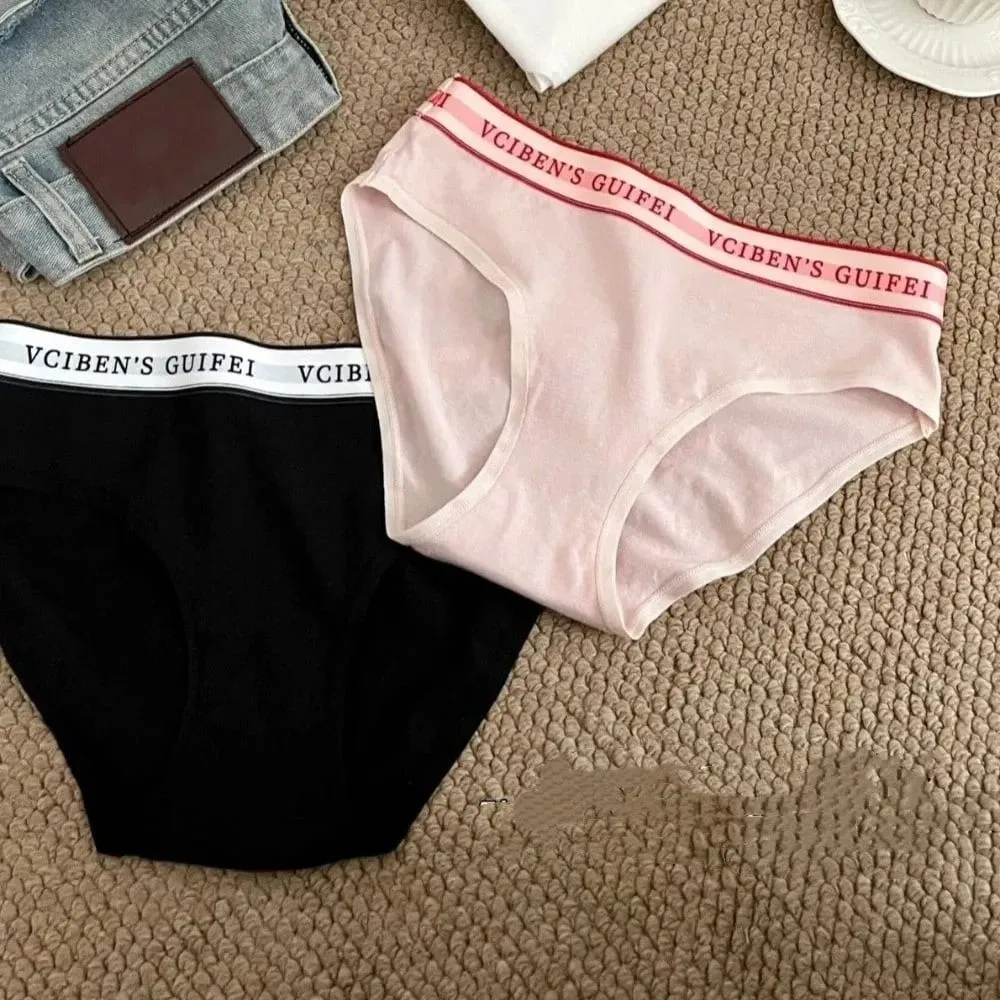 Comfortable Letter Design Lingerie Set Lace Deep V Women Underwear Suit Wireless Color Blocking Bra Panties Set Famle