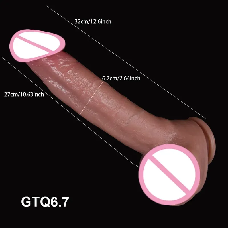 Ruddy Glans Ereksi Dildo Kulit Lembut Penis Besar dengan Harga Murah Wanita Masturbasi Dewasa Strapon Suction Cup Anal Mainan Seks untuk Wanita Pijat — image 2