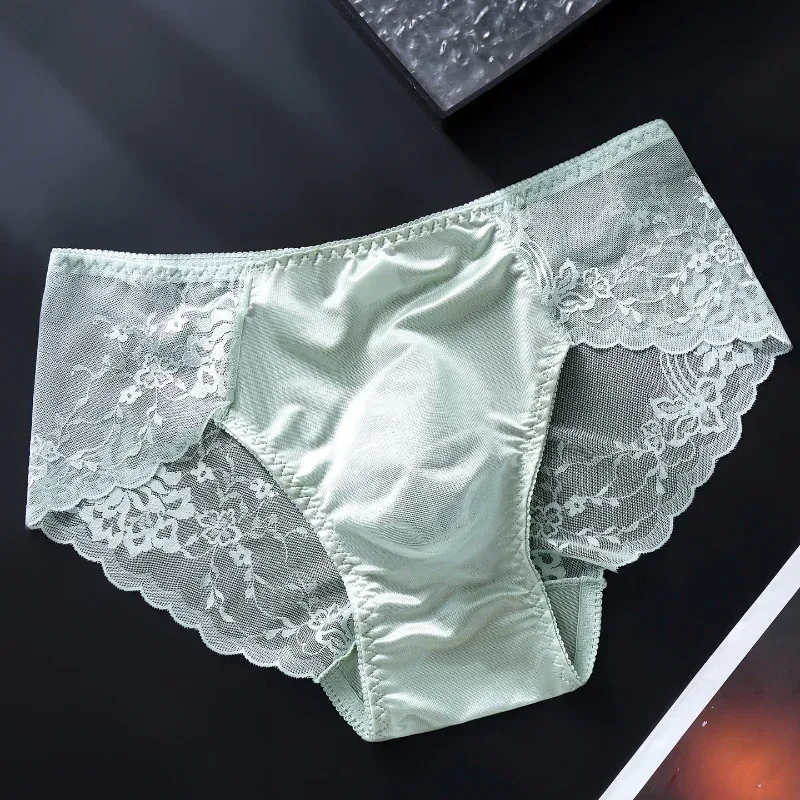 Erkek Dantel Külot 3d U Dışbükey Kese Iç Çamaşırı Buz Ipek Nefes Ince Iç Çamaşırı Seksi Alçak Külot Sissy Feminizasyon