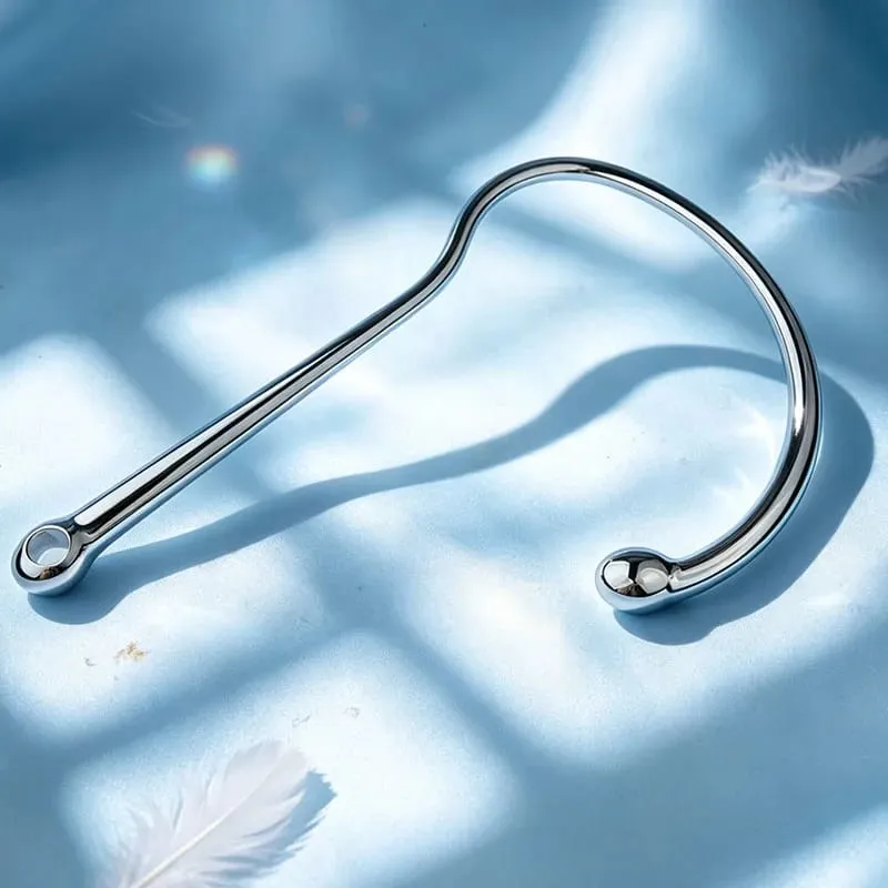 Metal Anal Hook Big Butt Plug Pharaoh's Snake Staff Prostate Massage Anus Masturbation Adult Sex Toys for Men Gay AnalPlug