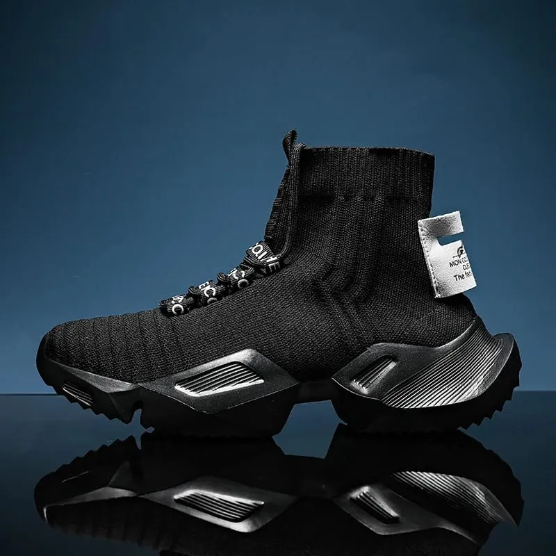 แฟชั่นคุณภาพสูงตาข่ายรองเท้าผ้าใบผู้ชายรองเท้าสบายๆน้ำหนักเบาสบาย LACE-up Man's Walking รองเท้าผ้าใบคุณภาพสูง