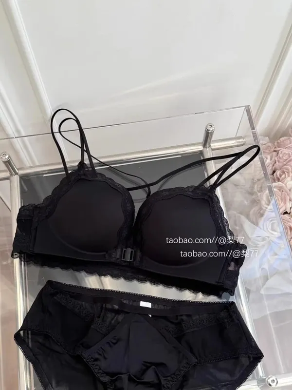 Leopard Print Front Button Bra Set Push Up Petite Women Backless Sexy Lingerie for Party Gathering Enhance Bust Show Larger S-XL — image 13