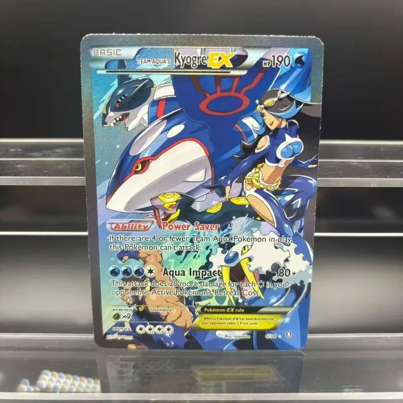 DIY Collection Cards Psyduck Salamence Crobat Mewtwo ex EN Self Made Single Card Classic Game Anime Card Gift Toy