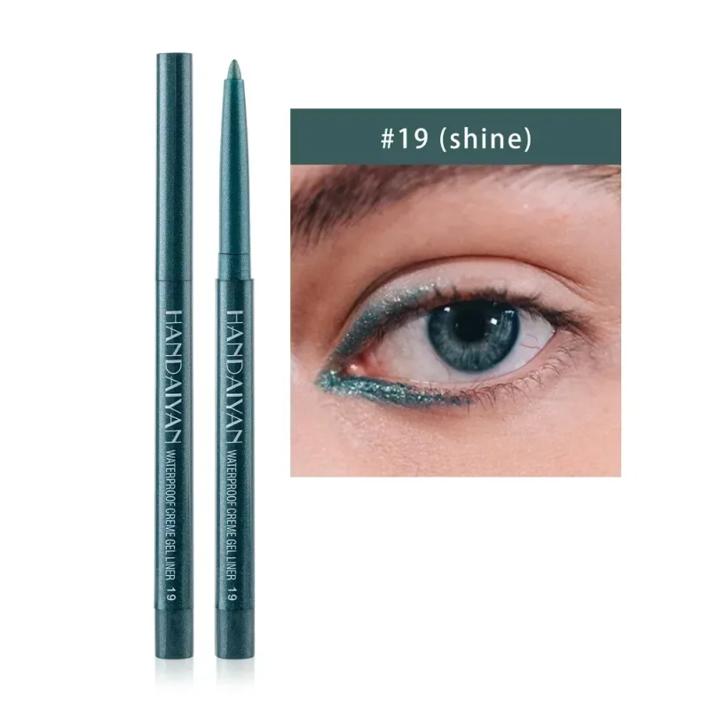 1PC Glitter Shine Eyeliner Gel Pencil Sexy Colorful Long-Lasting Shimmer Makeup Matte Colored Eye Liner Cream Pen Cosmetic Tool