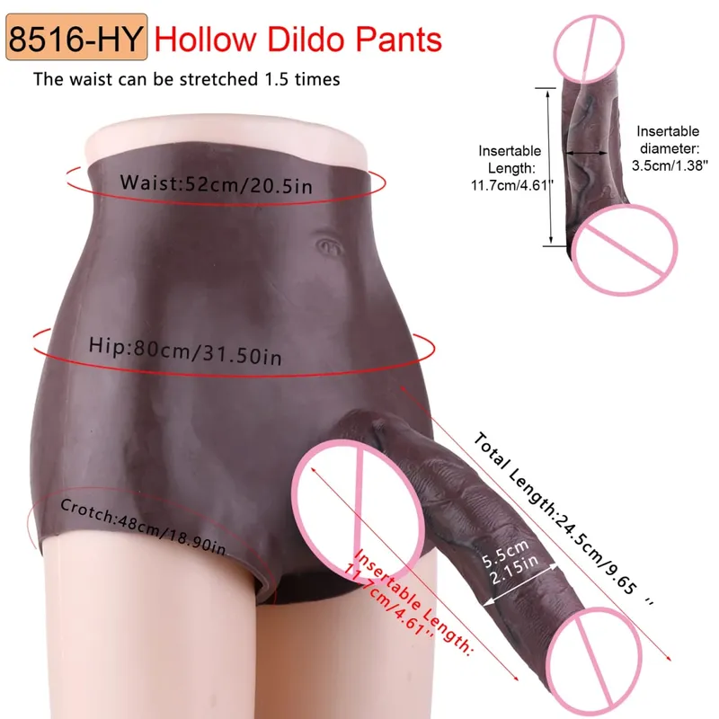 Large Realistic Men's Penis Sleeve Pants Silicone Super Soft Adult Men Strapon Erotic Products Dick Extender Sex Toy 18+ — image 15