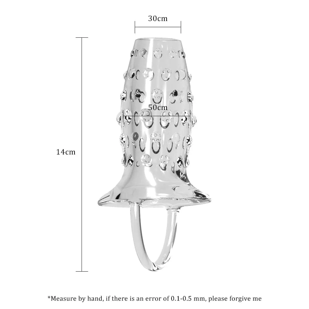 Men's Cock Ring Penis Sleeve Delay Ejaculation Penis Enlargement Reusable Condom Dildo Male Adult Sex Toys — image 2
