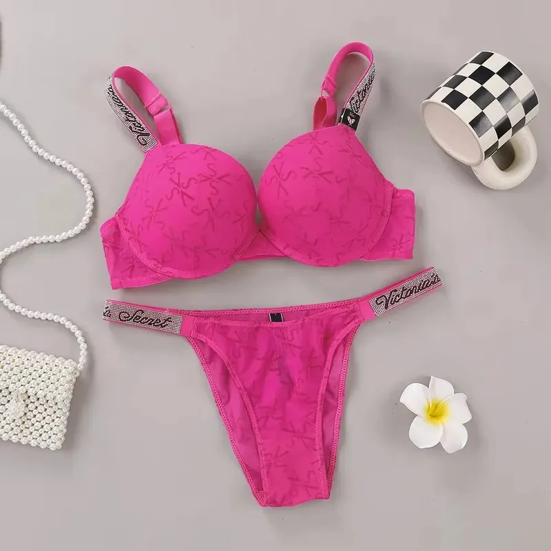 New Bra Panty Set Women Lace Push Up Bralette Seamless Comfortable Breathable Lingerie Home Wear Set Lingerie Set Underwear Set — image 12
