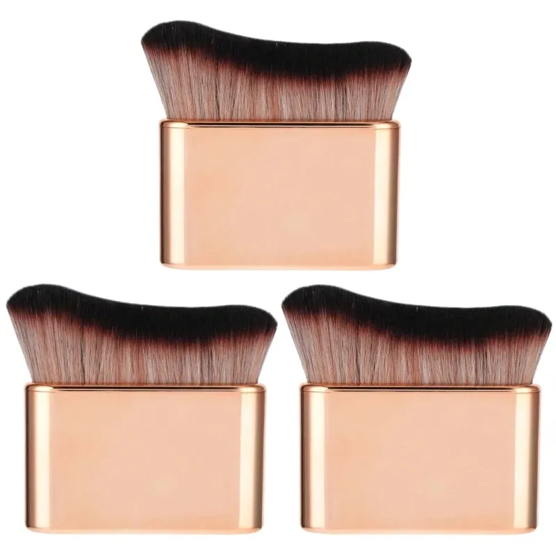 Body Self Tanning Brush Gold Soft Makeup Brushes Portable Self Tan Brush Neck Leg Foundation Sunscreen Cream Applicator Tools