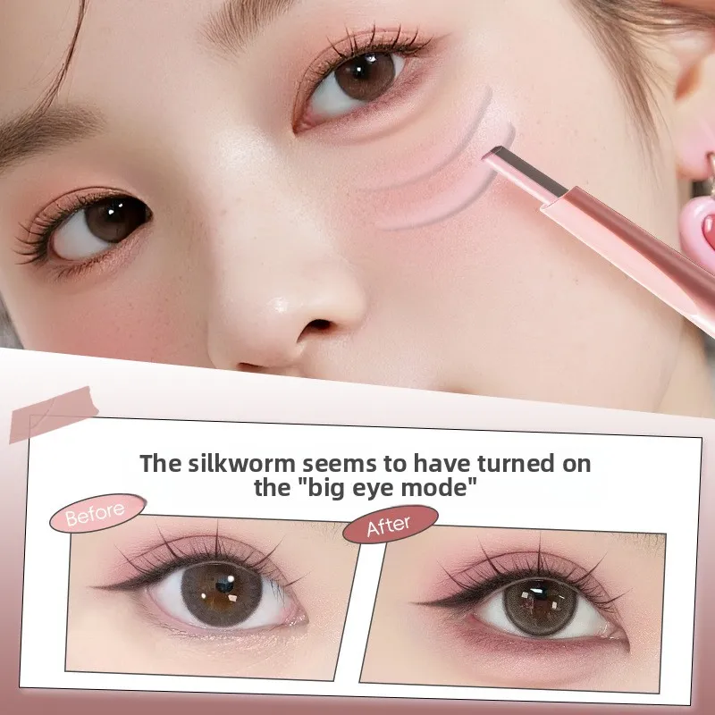 Dual-Tone Under-Eye Matte Highlighting Shadow Pencil Nude Beige Brown Brightening Cream Lying Silkworm Eyeliner Sal Pen