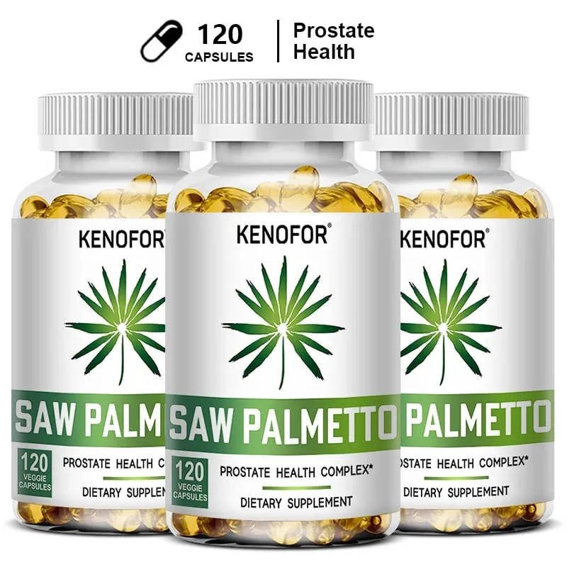 Saw Palmetto Extract Capsules Prostate Health Supplement Hair Growth for Mens Help Normal Urination Frequency — image 9