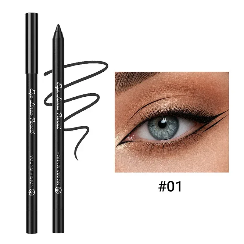 14 Color Eyeliner Pencil Pearlescent Matte Dark Purple Red Eye Liner Waterproof Long Lasting High Pigment Eyeshadow Makeup — image 10