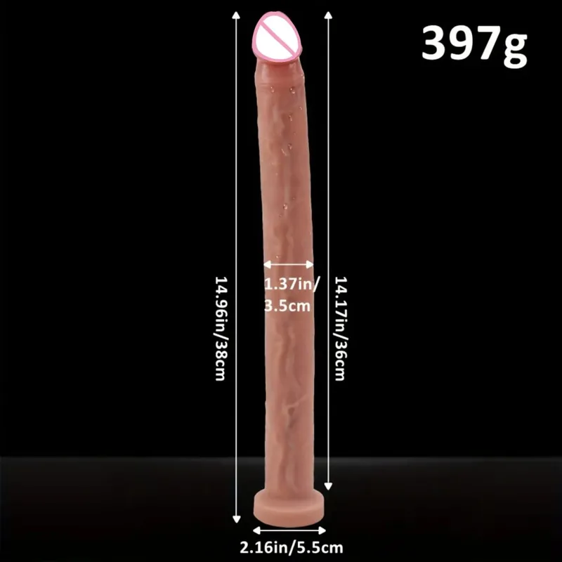 Extra Long Realistic Dildos G Spot Stimulation Deep Touch Penis Vagina Anal Dildo Dick Adult Sex Toys for Women Men Butt Plug