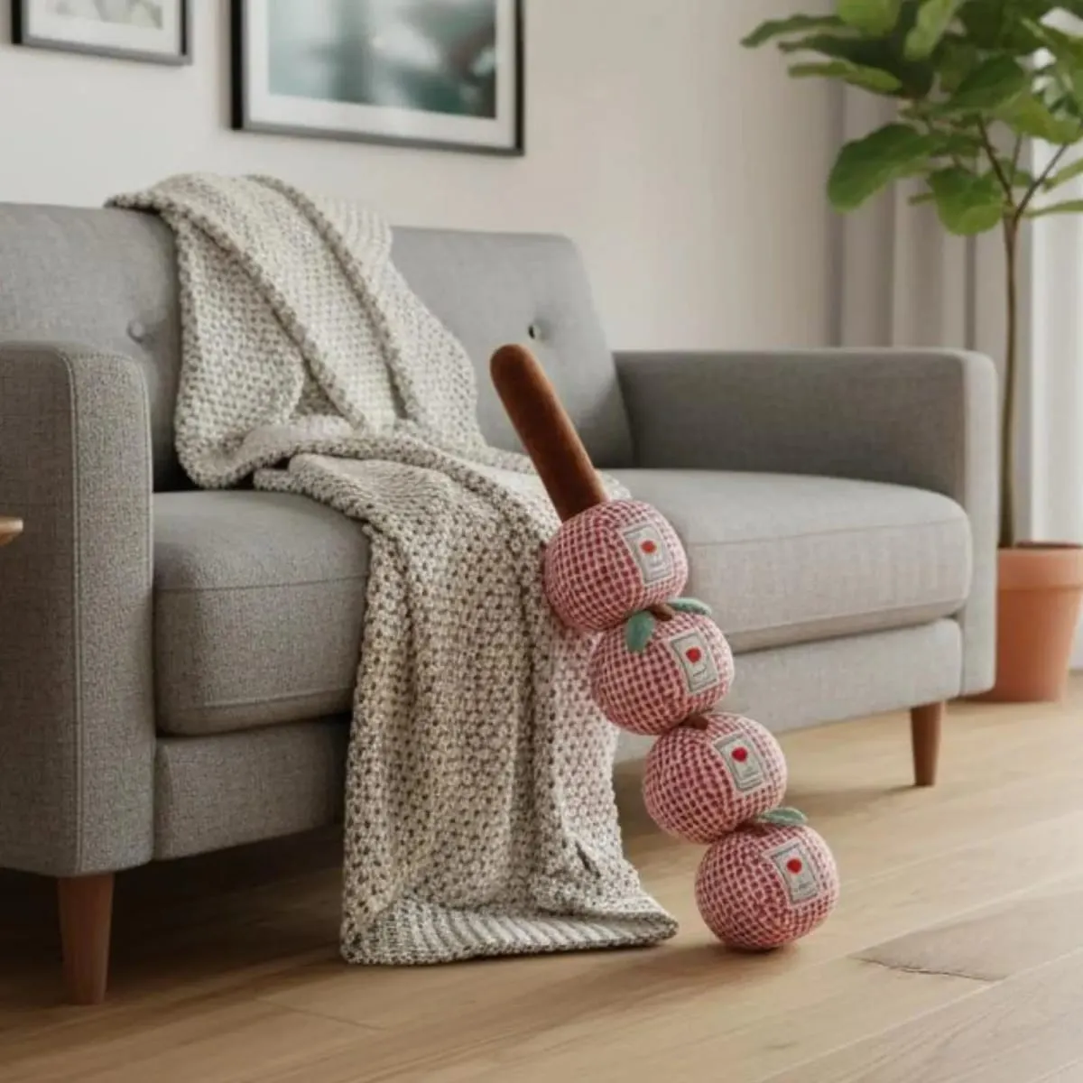 Soft Cute Pillow Long Body Pillow with Detachable Fruit Sections for Lounge Bed Rest Comfort